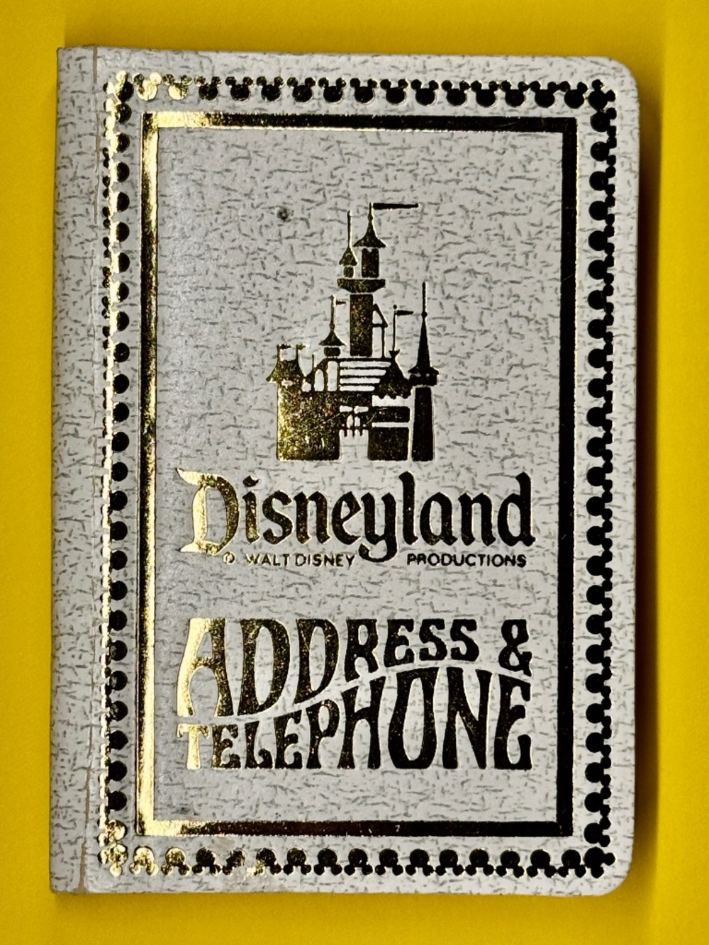 Disneyland Address & Telephone Book UNUSED Pocket Size Walt Disney Vintage Japan